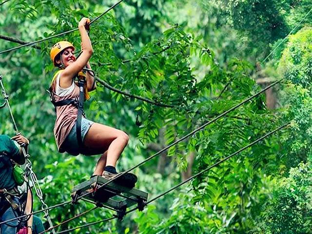 鼎创分享 | 悬空的丛林穿越丛林穿梭丛林拓展，用低成本玩出新高度